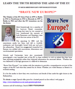 Now available: Brave new Europe by Mick Greenhough