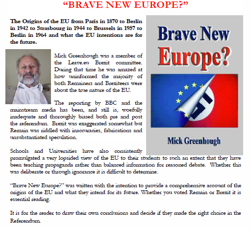 Now available: Brave new Europe by Mick Greenhough