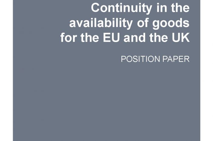 Availability of goods: the latest government position paper