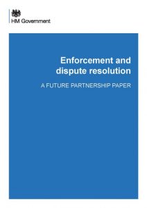 New government position paper – Enforcement and dispute resolution