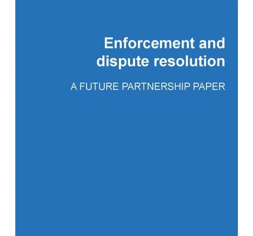 New government position paper - Enforcement and dispute resolution