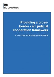 New government position paper – cross-border civil judicial cooperation framework