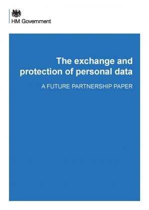New Government position paper - the exchange and protection of personal data
