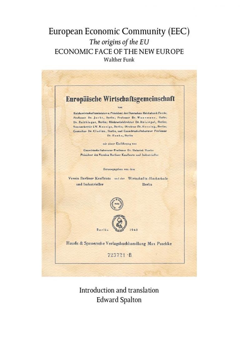 The origins of the EU – a new booklet by our Chairman