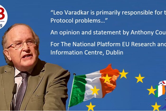 “Leo Varadkar is primarily responsible for the NI Protocol problems…”