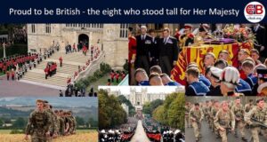 Proud to be British : The eight young men who stood tall for Her Majesty