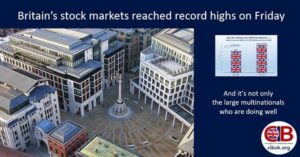 Brexit Britain’s stock markets reached record highs on Friday