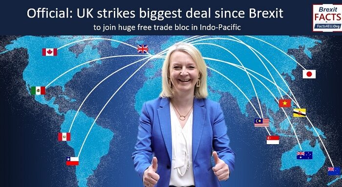 Official : UK strikes biggest deal since Brexit to join huge free trade bloc in Indo-Pacific