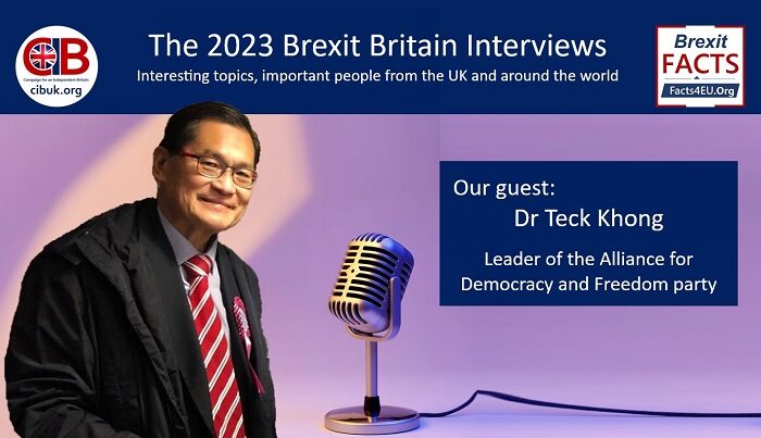 EXCLUSIVE interview: Dr Teck Khong, Leader of the Alliance for Democracy and Freedom