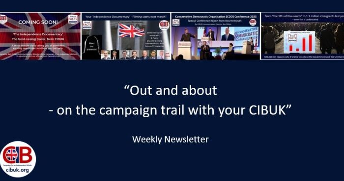 “Out and about - on the campaign trail with your CIBUK”
