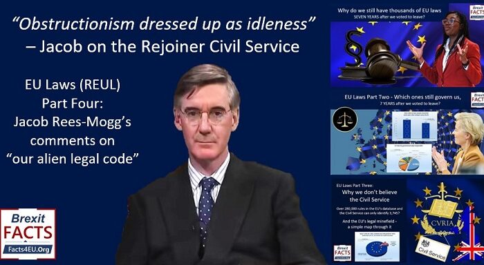 “Obstructionism dressed up as idleness” – Jacob on the Rejoiner Civil Service