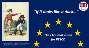 “If it looks like a duck…” – The EU’s real vision for PESCO