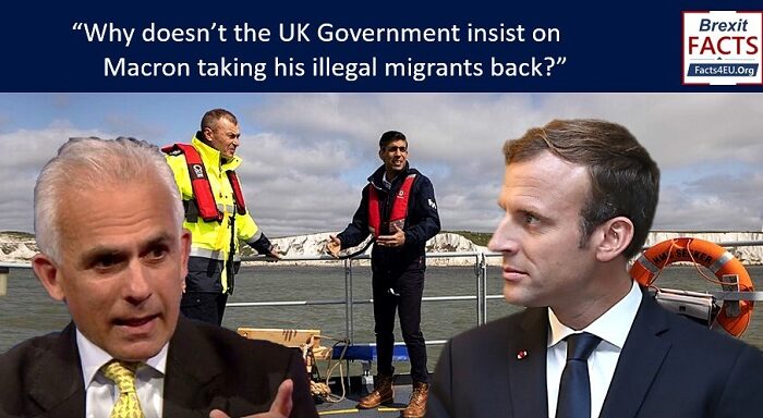 “Why doesn’t the UK Government insist on Macron taking his illegal migrants back?”