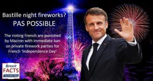 The rioting French are punished by Macron, with immediate ban on firework parties