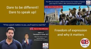 ‘Dare to be different!  Dare to speak up! Freedom of expression – and why it matters’