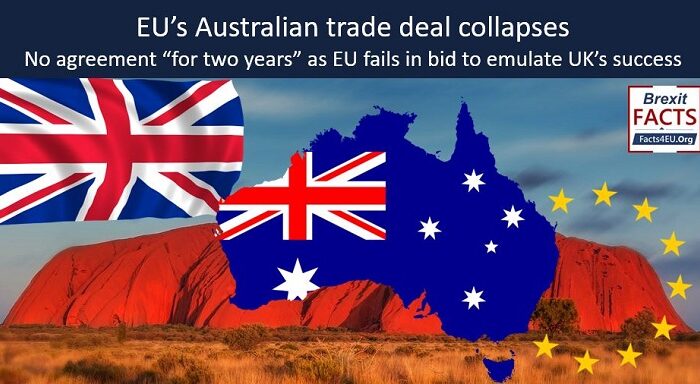 ‘So much for EU dynamism – trade deal with Australia collapses’