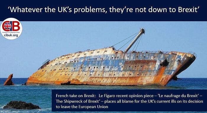 ‘Whatever the UK’s problems, they’re not down to Brexit’