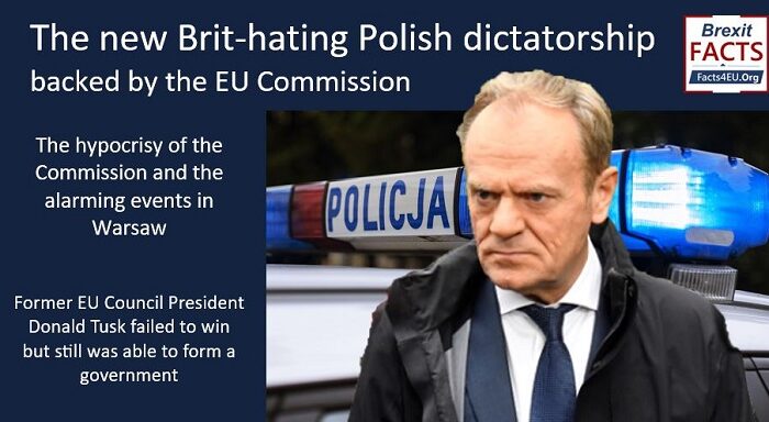 ‘Poles apart – Tusk is no friend of the UK. Or of democracy’