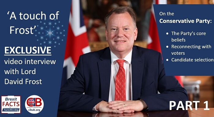 Tory Party: “A pretty broad church with not much religion,” says Lord Frost