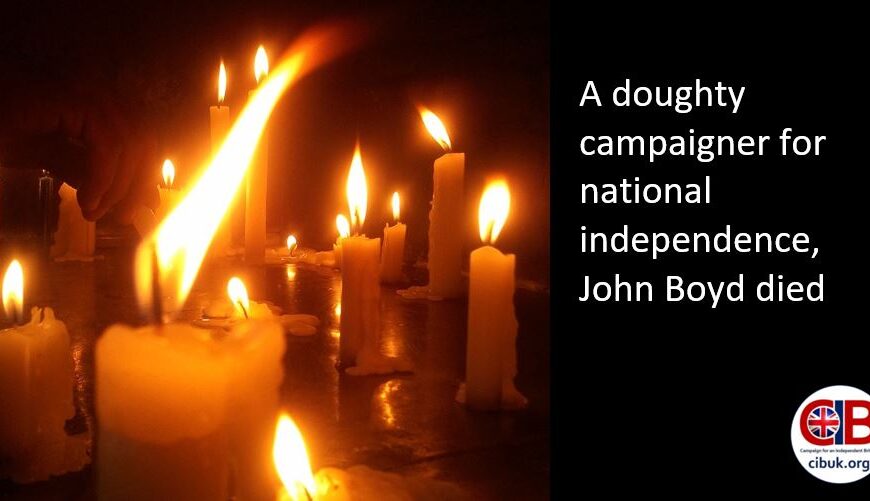 A doughty campaigner for national independence, John Boyd died